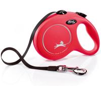 Рулетка Флекси Классик L ремень 5м на 50кг красная/32305/Евро