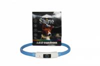 Ошейник светящийся Лэд USB силиконовый 1*46см голубой/ЦФ9РЕгол/Евро