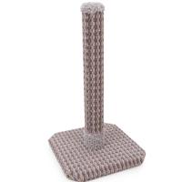 Когтеточка столбик крафт №1 ковролин S 32х32х54см 7 КФ-1