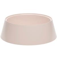 Миска одинарная пластик 0,3л д/животных бежевый/30шт/М8915