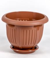 Кашпо Лотос 1л терракот 07020