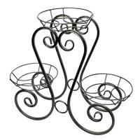 Подставка РЗДИ Лира на 3 горшка серебро 463