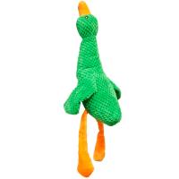 Игрушка с Гусь с пищалкой зеленый текстиль 32х50см/Ти145/Евро