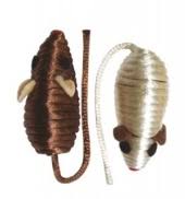 Игрушка для кошек Мышь веревочная 5см 