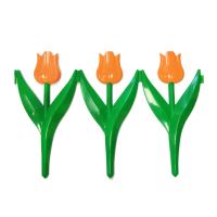 Забор Тюльпан оранжевый (0,3*2,25м, 5 секций)