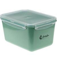 Емкость для продуктов 2,3л ФРЕШ фисташковый с зажимами