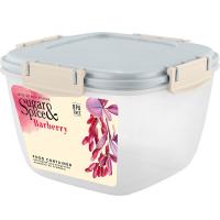 Контейнер д/пищ.прод. Barberry 1,35л квадратный с зажимом трюфель SE2244СЛ /18шт/ПР