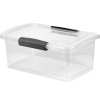 Ящик д/хранения 7л Keeplex Vision прозрачный кристалл с защелками KL2512 /6шт/ПР