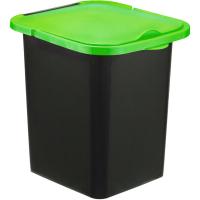 Контейнер для мусора 18л ПУРО ярко-зеленый М2475 