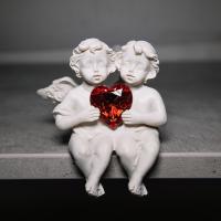 Два ангела с сердцем 10см (2шт) Р858-857