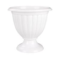 Вазон на ножке высокий 9л Жасмин белый М1395