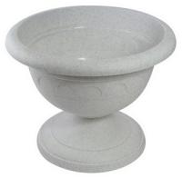 Вазон на ножке низкий 0,6л Колывань мрамор С142