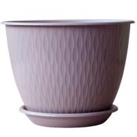 Цветочный горшок Корсика 2,4л фраппе с поддоном 5PL0297