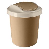 Контейнер для мусора Vogue 12л кофейный SV4044