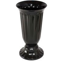 Вазон д/срезки Цветочный №0 1л черный 03000