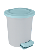Контейнер для мусора Vogue 6л с педалью небесный SV4046