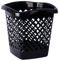 Корзина для мусора Офис квадратная черный 16022