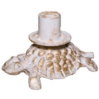 ДЕКОР Подсвечник Черепаха бел золото РЗДИ/1шт