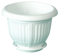 Кашпо Лотос 1л белый 07020