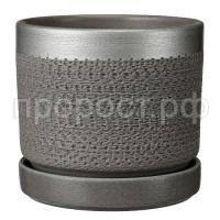 Брюссель серый серебро цилиндр